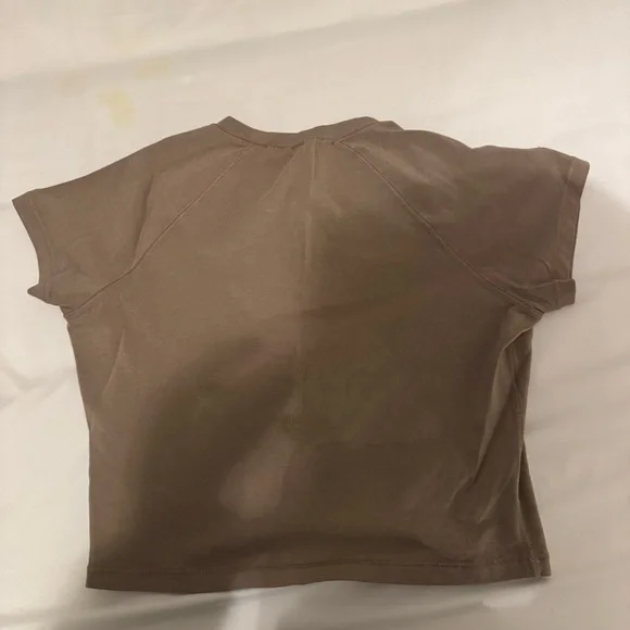 Skims Vintage CROPPED RAGLAN T-SHIRT Taupe - Picture 12 of 13